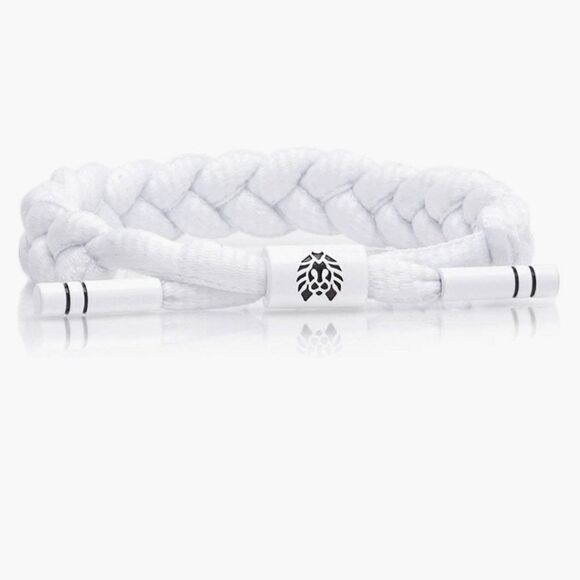 ⚠️Must Bundle⚠️ NEW Rastaclat White with black accents Bracelet - Picture 1 of 6